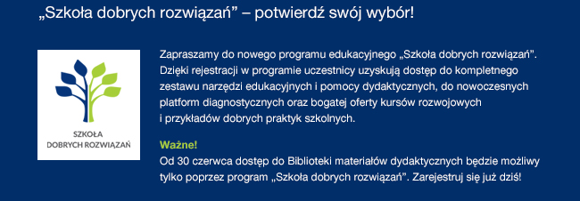 Biuletyn Internetowy dla nauczycieli w szkołach ponadgimnazjalnych